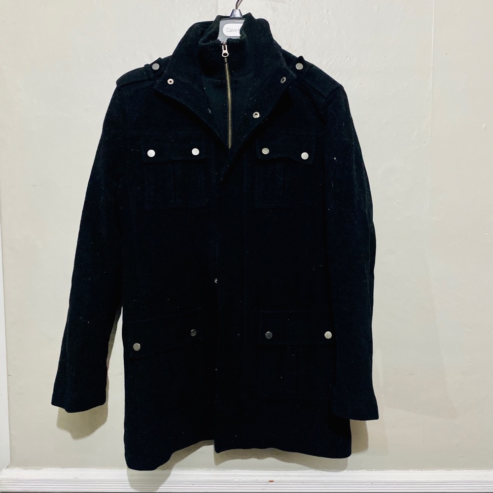 Bgsd Wool Blend Patch Pocket Toggle Coat - image 1